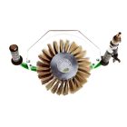 Kétkezes komplett kefés csiszolószerszám burkolattal