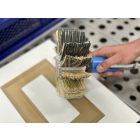 Polishstyl csiszoló dob 60×60 D30 – használat közben, faipari csiszolás